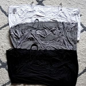 Set of Lane Bryant Lace Cami Tanks 18/20